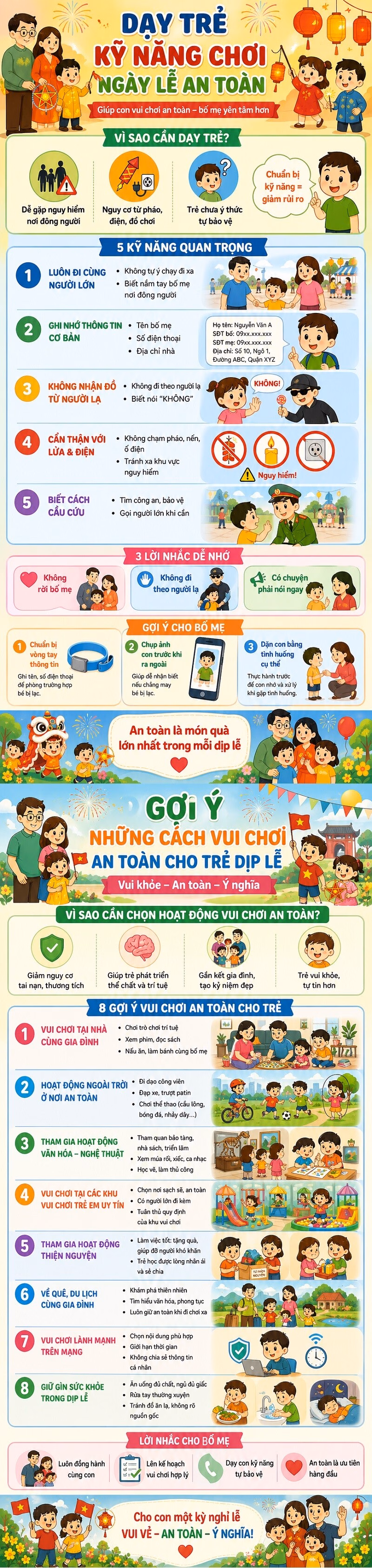 Việc trang bị kỹ năng sớm giúp trẻ hình thành phản xạ tự bảo vệ trong môi trường đông người.