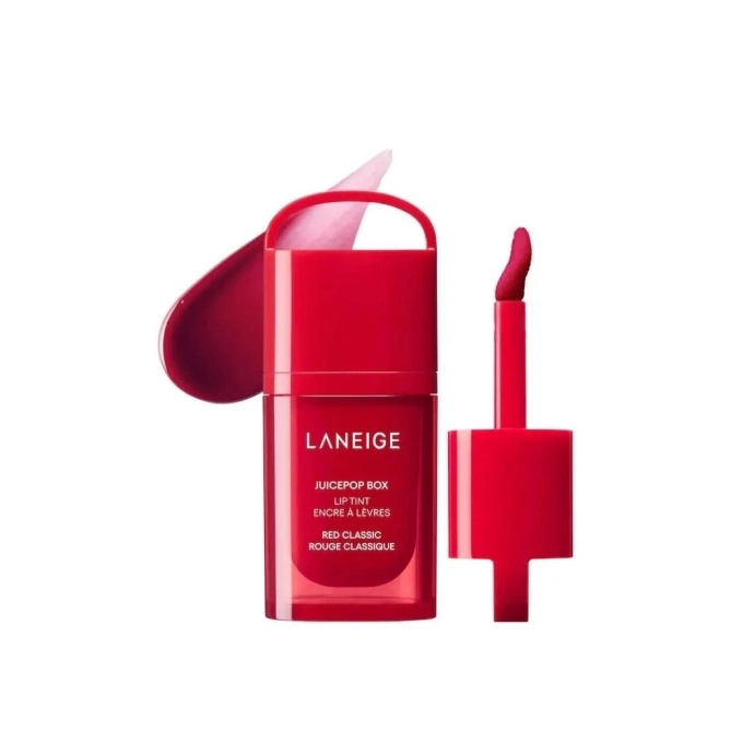 LANEIGE Juice Pop Box Lip Tint: Hiệu ứng căng mọng, dưỡng ẩm tốt, mang lại vẻ ngoài tươi mới. Giá tham khảo: 585.000 đồng