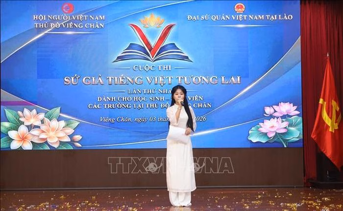 Những sân chơi như thi hùng biện, kể chuyện giúp nuôi dưỡng niềm đam mê tiếng Việt trong lòng thế hệ trẻ Lào.