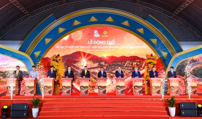 Lễ động thổ đánh dấu sự khởi đầu của siêu dự án cáp treo tại Điện Biên.